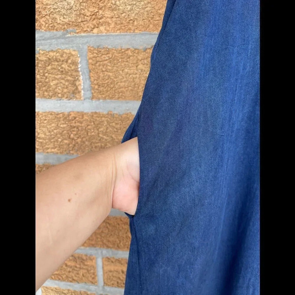 Zero + Maria Cornejo denim dress size 4 - Picture 5 of 11